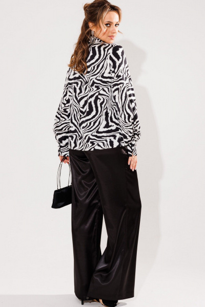 Блуза Anelli 1736 зебра_уайт - фото 4