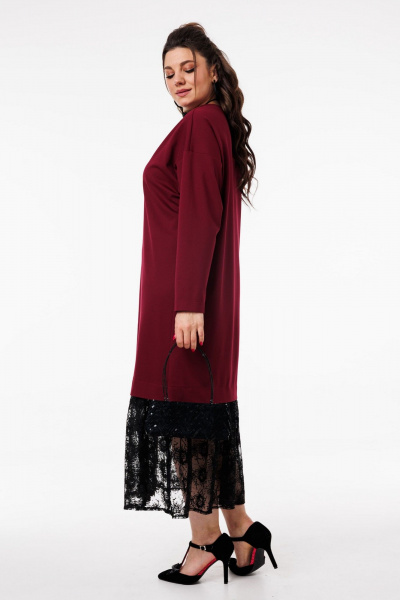 Платье Anelli 1739 винный_соблазн - фото 7