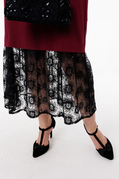 Платье Anelli 1739 винный_соблазн - фото 6