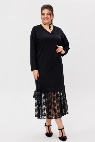 Платье Anelli 1739 ажурная_ночь - фото 7