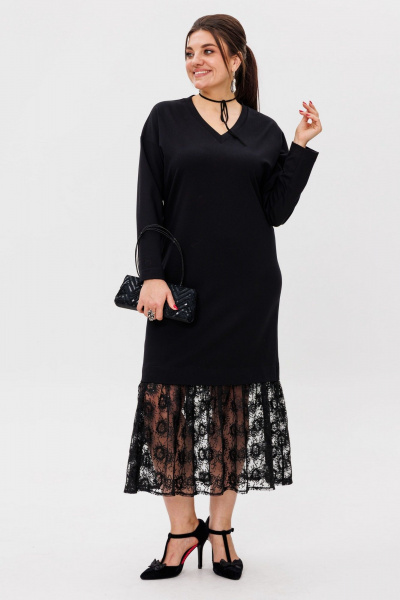 Платье Anelli 1739 ажурная_ночь - фото 4