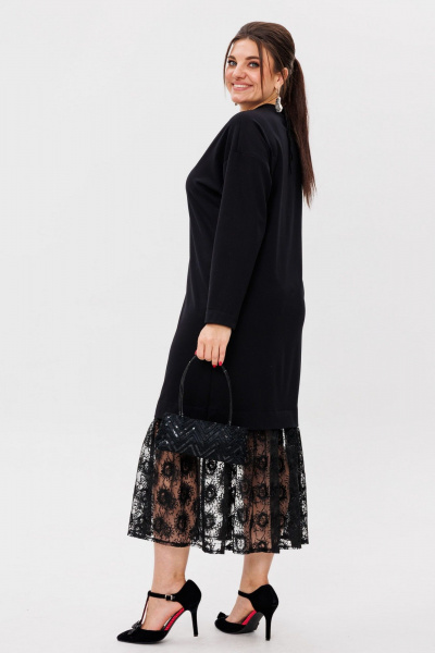 Платье Anelli 1739 ажурная_ночь - фото 2