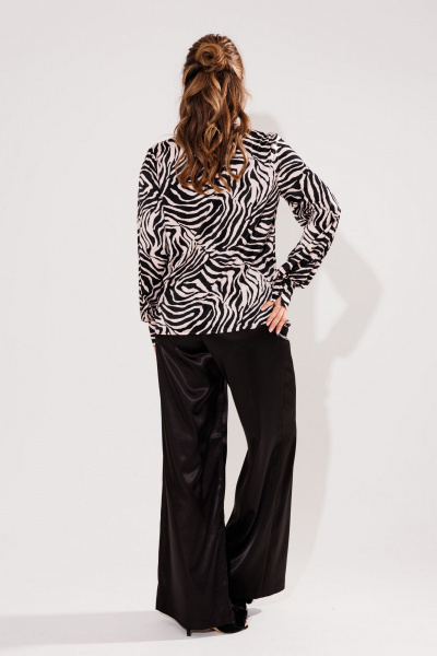 Блуза Anelli 1736 зебра_беж - фото 9