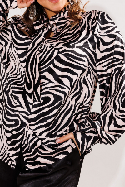 Блуза Anelli 1736 зебра_беж - фото 6