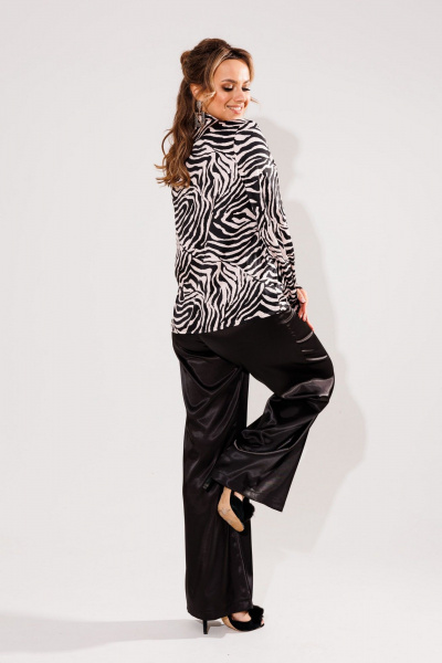 Блуза Anelli 1736 зебра_беж - фото 5