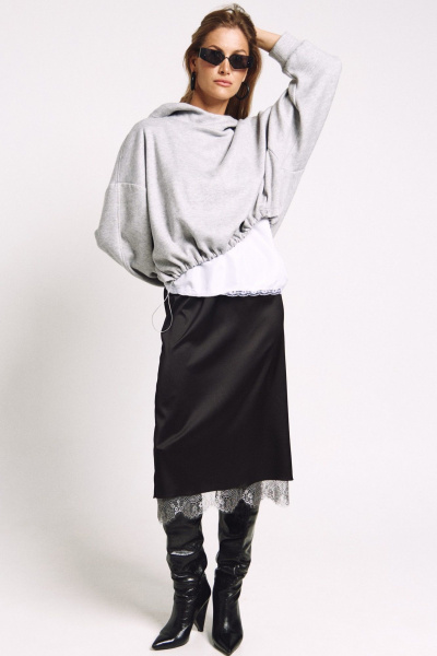 Худи MilMil 1245 серый - фото 6