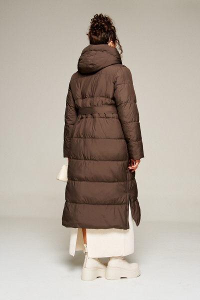 Пальто Beautiful&Free 8014 горький_шоколад - фото 10