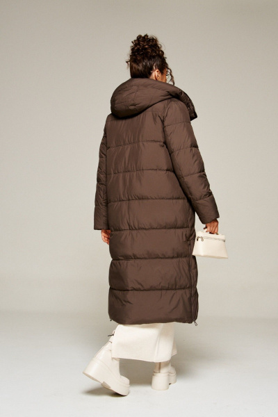 Пальто Beautiful&Free 8014 горький_шоколад - фото 7