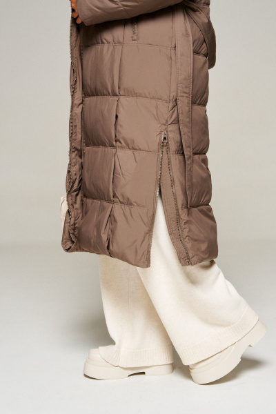 Пальто Beautiful&Free 8014 молочный_шоколад - фото 13