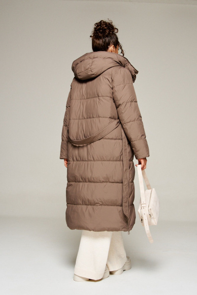 Пальто Beautiful&Free 8014 молочный_шоколад - фото 6