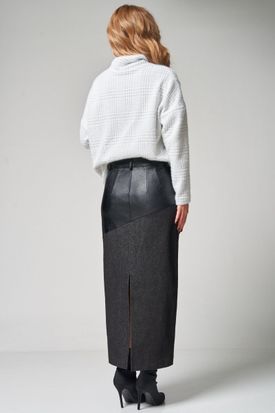 Юбка Laikony L-273-2 черный - фото 5