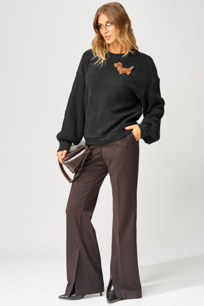 Брюки Laikony L-343-2 шоколадный - фото 2