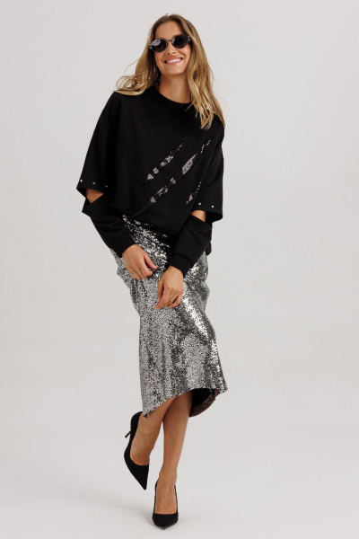 Джемпер Ларс Стиль 1148 черный - фото 2