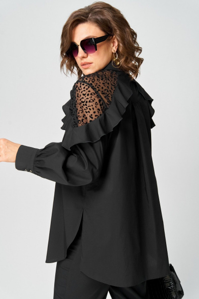 Блуза EVA GRANT 7174-1 черный - фото 12