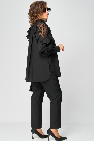 Блуза EVA GRANT 7174-1 черный - фото 10