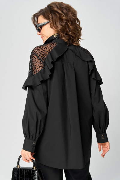 Блуза EVA GRANT 7174-1 черный - фото 6