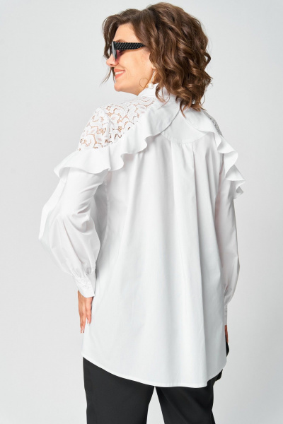 Блуза EVA GRANT 7174-1 белый - фото 9