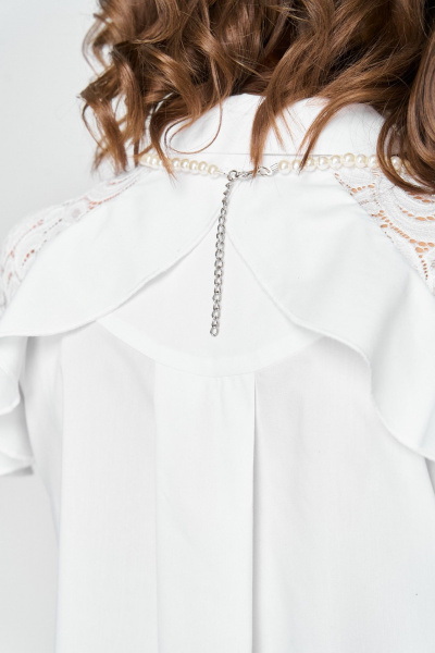 Блуза EVA GRANT 7174-1 белый - фото 8