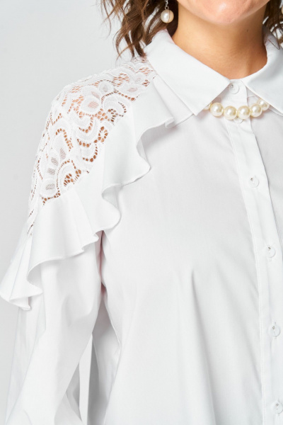 Блуза EVA GRANT 7174-1 белый - фото 6