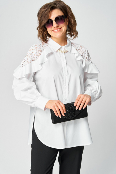 Блуза EVA GRANT 7174-1 белый - фото 1