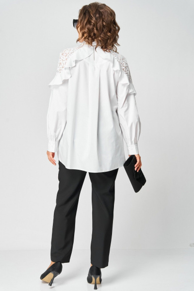 Блуза EVA GRANT 7174-1 белый - фото 12