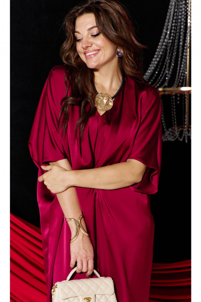 Платье Vittoria Queen 26373 вишневый - фото 4