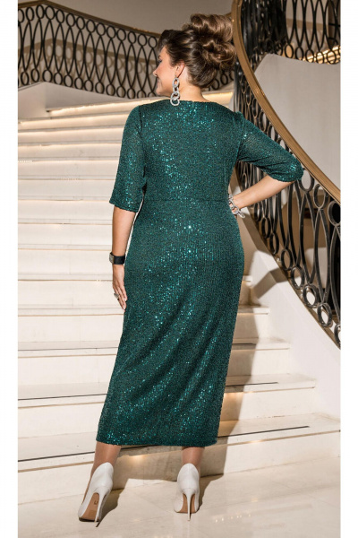 Платье Vittoria Queen 26653 изумрудный - фото 4
