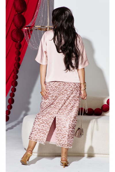 Блуза, юбка Vittoria Queen 26933 розовый - фото 6