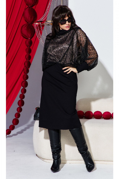 Платье Vittoria Queen 27353 черный - фото 5