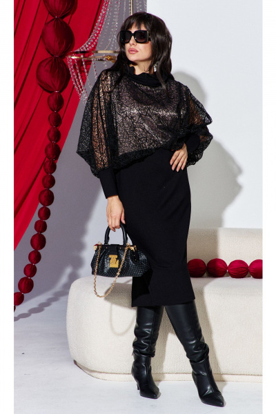 Платье Vittoria Queen 27353 черный - фото 2