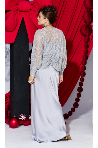 Блуза, топ, юбка Vittoria Queen 27653 серебристый - фото 6