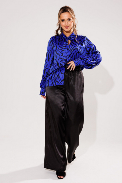 Блуза Anelli 1736 зебра блу - фото 7
