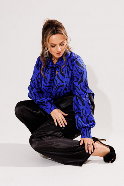 Блуза Anelli 1736 зебра блу - фото 6