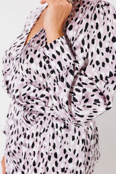 Блуза Anelli 1735 лиловый_лео - фото 9