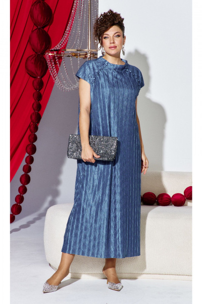 Платье Vittoria Queen 28513 синий - фото 9