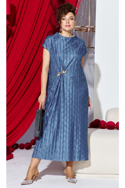 Платье Vittoria Queen 28513 синий - фото 8