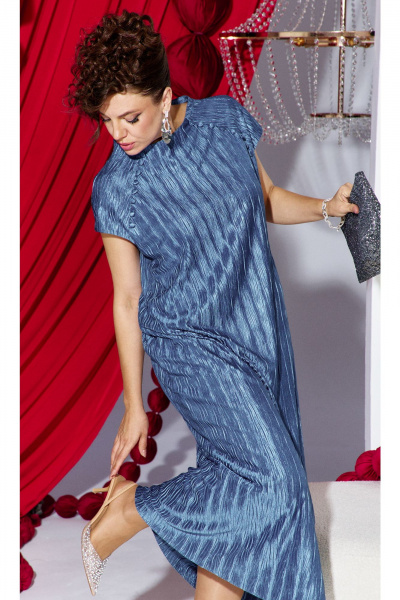 Платье Vittoria Queen 28513 синий - фото 3