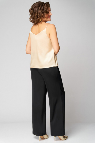 Брюки, жакет, топ Мишель стиль 1315 черно-золотой - фото 11