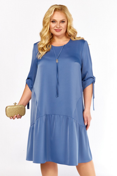 Платье Tensi 399 голубой - фото 4
