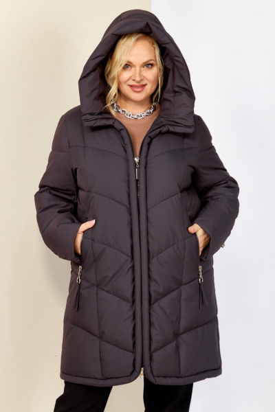 Пальто Shetti 2204 баклажан - фото 6