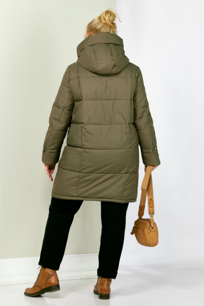 Пальто Shetti 2204 олива - фото 8