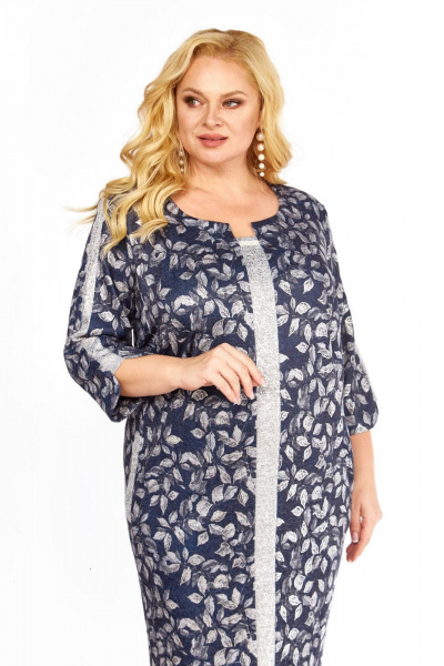 Платье СиБон 0211 синий - фото 4