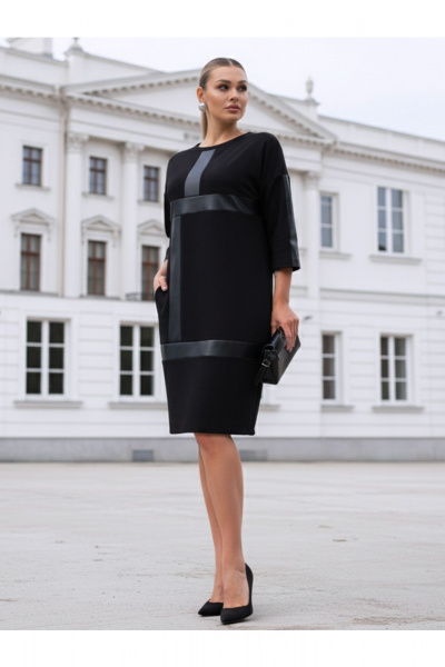 Платье Erika 1260-4 черный - фото 1