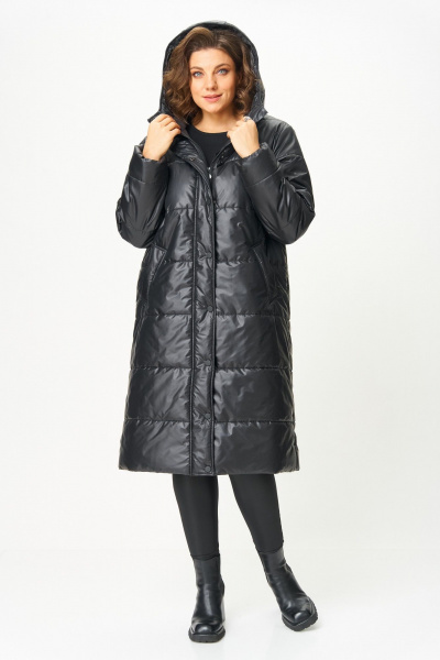 Пальто ANASTASIA MAK 1026 черный - фото 8