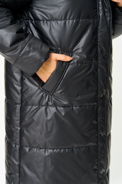 Пальто ANASTASIA MAK 1026 черный - фото 7