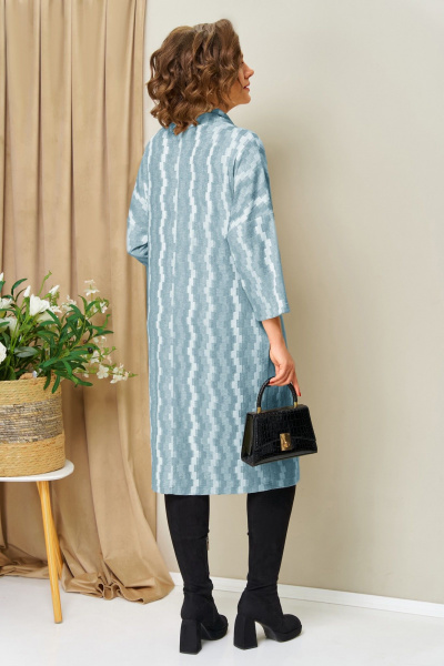 Платье VOLNA 1448 голубой - фото 4