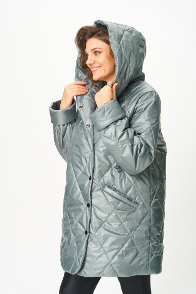 Полупальто ANASTASIA MAK 1055-1 мох - фото 14