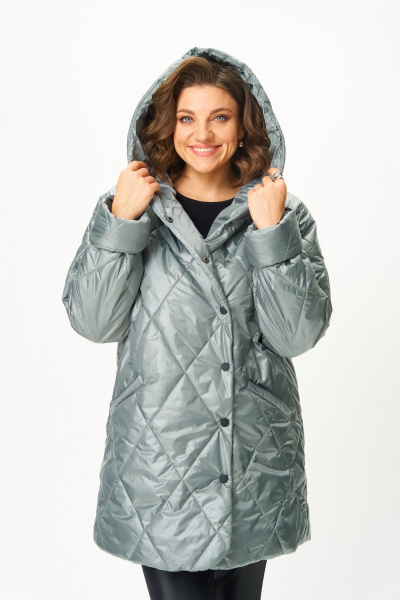 Полупальто ANASTASIA MAK 1055-1 мох - фото 13