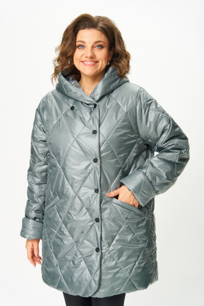 Полупальто ANASTASIA MAK 1055-1 мох - фото 12