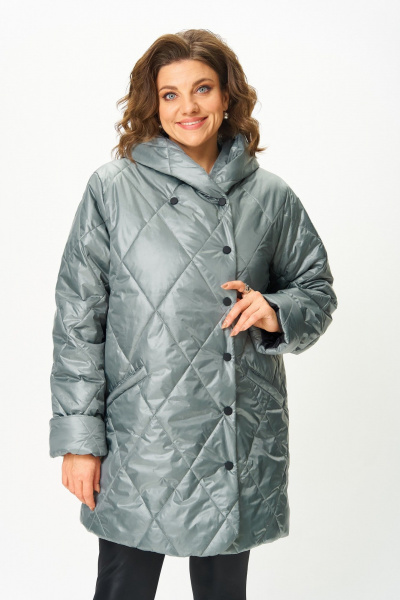 Полупальто ANASTASIA MAK 1055-1 мох - фото 10